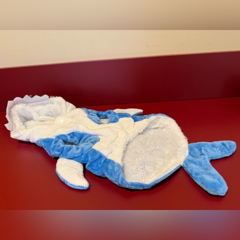 Filhome Dog Shark Costume Blue Size Small Halloween - Picture 3 of 4